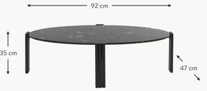 Oválný konferenční stolek z mramoru Tribus