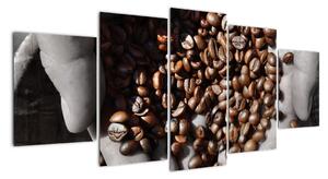 Kávová zrna - obraz (150x70cm)