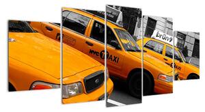 Žluté taxi - obraz (150x70cm)