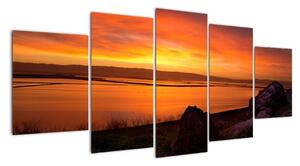 Západ slunce na moři - obraz (150x70cm)