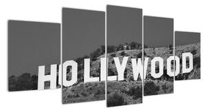 Nápis Hollywood - obraz (150x70cm)