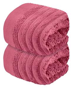 LOOKS by Wolfgang Joop Froté ručník pro hosty, 30 x 50 cm, 2 kusy (růžová/růžovo-fialová) (100352479002)