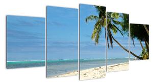 Fotka pláže - obraz (150x70cm)