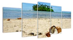 Pláž - obraz (150x70cm)