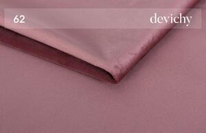 Růžová sametová rohová pohovka DEVICHY Tous, pravá 290 cm
