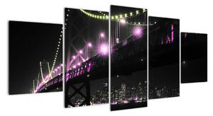 Noční most - obraz (150x70cm)