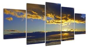 Západ slunce na moři - obraz na zeď (150x70cm)
