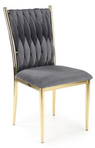 Jídelní židle WONKY, 48x94x55, popel/zlatá