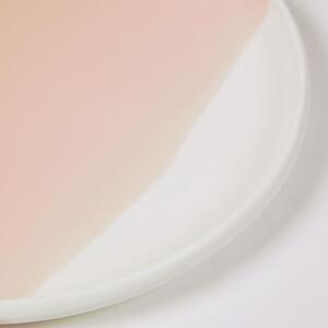 Růžový porcelánový dezertní talíř Kave Home Sayuri 20,2 cm