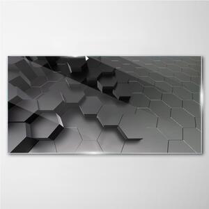 Obraz na skle Obraz na skle Moderní hexagony