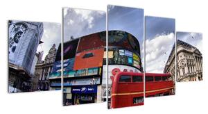 Červený autobus v Londýně - obraz (150x70cm)