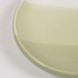 Zelený porcelánový dezertní talíř Kave Home Sayuri 20,2 cm