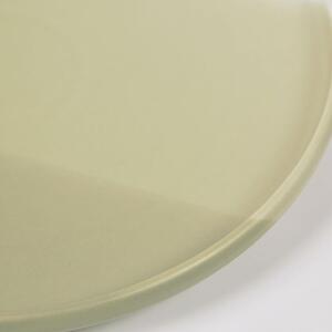 Zelený porcelánový talíř Kave Home Sayuri 25,7 cm