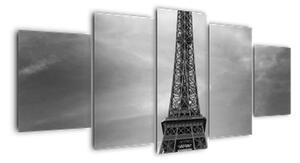 Trabant u Eiffelovy věže - obraz na stěnu (150x70cm)