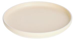Béžový porcelánový dezertní talíř Kave Home Roperta Ø 21,5 cm