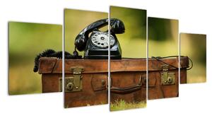 Telefon na kufru - obraz (150x70cm)