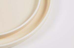 Béžový porcelánový talíř Kave Home Roperta Ø 26,5 cm