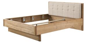 Manželská dubová postel Denver - krémová 160x200 cm