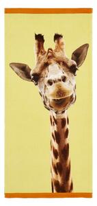 Žlutá bavlněná plážová osuška 76x160 cm Giraffe – Catherine Lansfield