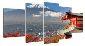 Hora Fuji - moderní obraz (150x70cm)