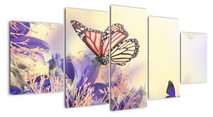 Motýli - obraz (150x70cm)