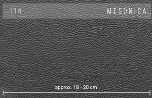 Tmavě šedá dvoumístná kožená pohovka MESONICA Musso 173 cm