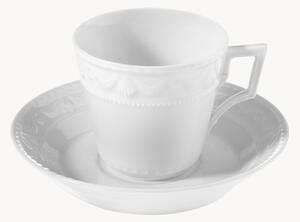 Ručně vyrobený porcelánový šálek's podšálkem Kurland