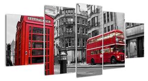 Londýnská ulice - obraz (150x70cm)