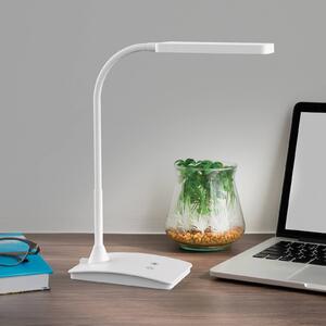 LED stolní lampa MAULpearly, bílá, 38 cm, stmívatelná, CCT