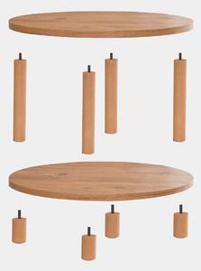 Přírodní Konfereční stolek Roby 70 × 43,7 × 10 cm HANAH HOME