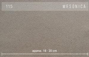 Světle hnědá třímístná kožená pohovka MESONICA Musso 211 cm