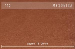 Hnědá třímístná kožená pohovka MESONICA Musso 211 cm