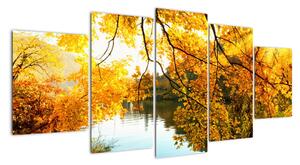 Podzimní krajina - obraz (150x70cm)