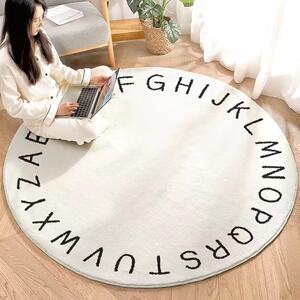 Tribeca Design Kusový kruhový koberec Letters Rozměry: 100x100 cm