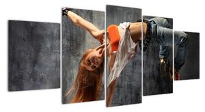 Street Dance tanečnice - obraz (150x70cm)