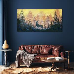 Obraz na skle Obraz na skle Lesní zvířecí jelen