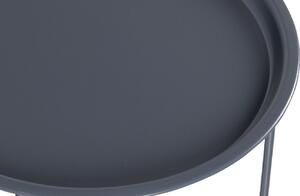 Hoorns Tmavě šedý kovový konferenční stolek Select 56 cm