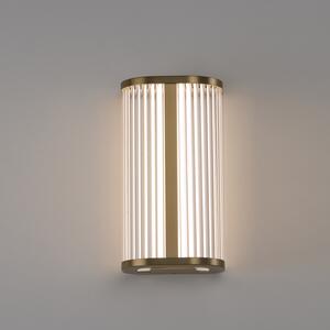 ACB Iluminacion Nástěnné LED svítidlo DIVA, v.30cm, 12W, CRI90, CCT switch 2700-3000K, IP44 Barva: Zlatá, Stmívání, řízení: ON/OFF (bez stmívání)