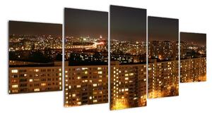 Noční město - obraz (150x70cm)