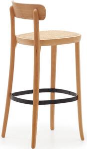 Jasanová barová židle Kave Home Romane 75 cm