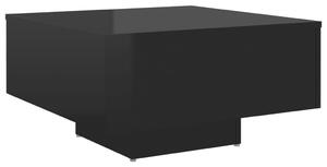 Konferenční stolek černý vysoký lesk 60x60x31,5 cm dřevotříska