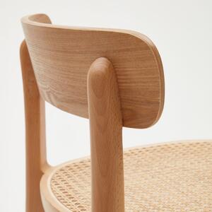 Jasanová barová židle Kave Home Romane 75 cm