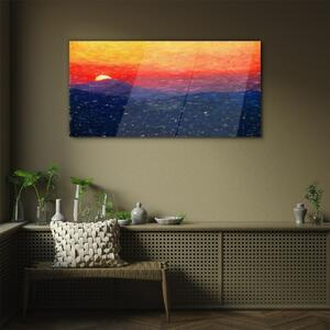 Obraz na skle Obraz na skle Krajina Sky Sunset