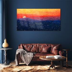 Obraz na skle Obraz na skle Krajina Sky Sunset