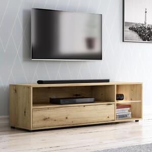 TV stolek Skaid - dub artisan - LED | 140x40x42 cm