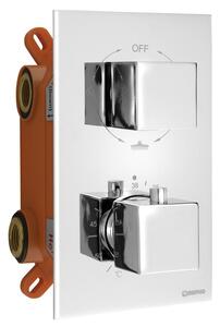 Sapho, LATUS podomítková sprchová termostatická baterie, box, 3 výstupy, chrom, 1102-63