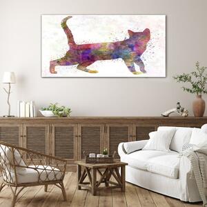 Obraz na skle Obraz na skle Abstraktní zvířecí kočka
