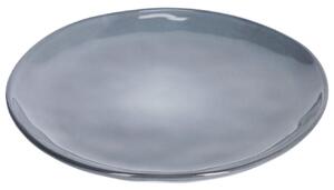 Modrý keramický dezertní talíř Kave Home Airena 20,7 cm