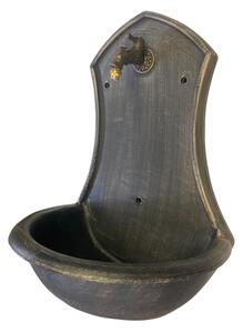 ROTO zahradní umyvadlo Saturn 71 cm bronzově hnědé - kohoutek Drak, výpusť