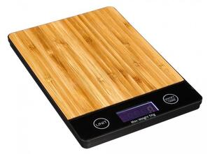 5Five Elektronická váha, elektronická kuchyňská váha - bambusové dřevo